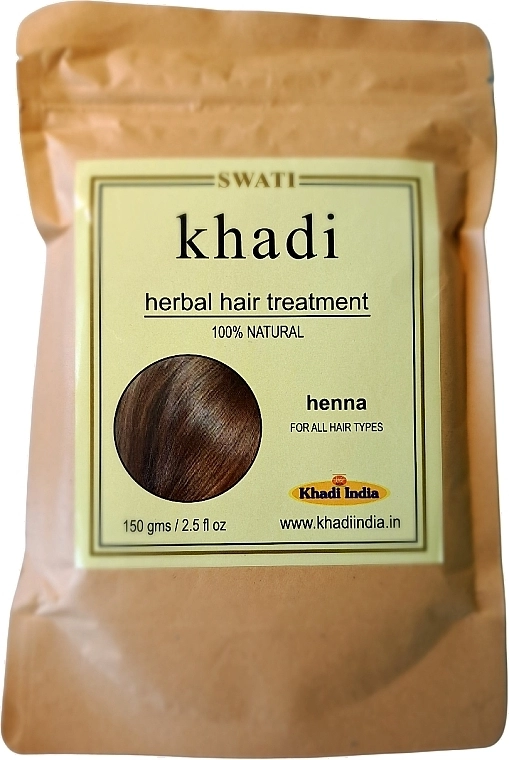 Khadi Swati Хна для лечения волос на травах Khadi Herbal Hair Treatment Henna - фото N1