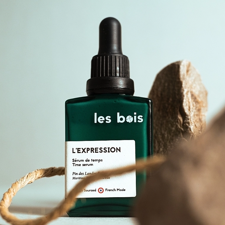 Les Bois Антивікова сироватка для обличчя з екстрактом морської соснової кори та едельвейсу L'expression - фото N3