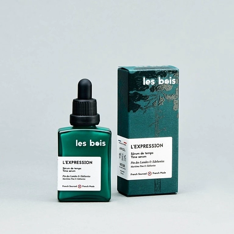 Les Bois Антивікова сироватка для обличчя з екстрактом морської соснової кори та едельвейсу L'expression - фото N7