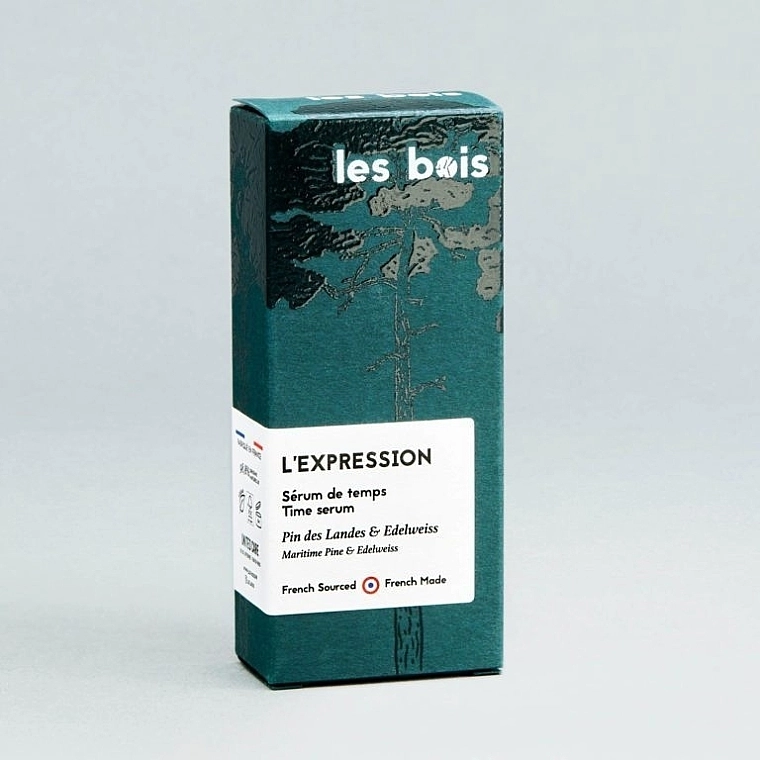 Les Bois Антивікова сироватка для обличчя з екстрактом морської соснової кори та едельвейсу L'expression - фото N8