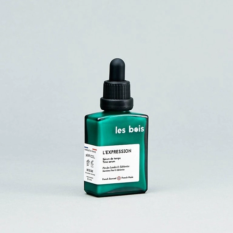 Les Bois Антивікова сироватка для обличчя з екстрактом морської соснової кори та едельвейсу L'expression - фото N9