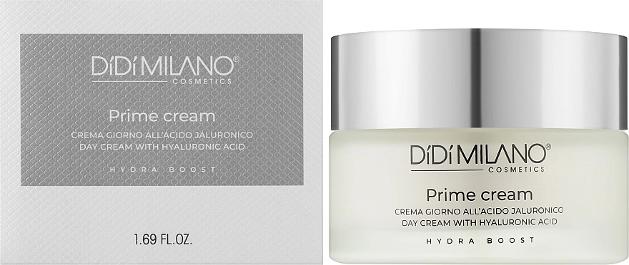 Didi Milano Дневной крем с гиалуроновой кислотой Prime Cream Day Cream With Hyaluronic Acid - фото N2