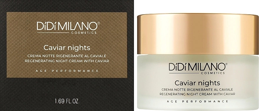 Didi Milano Восстанавливающий ночной крем с икрой Caviar Nights Regenerating Night Cream With Caviar - фото N2