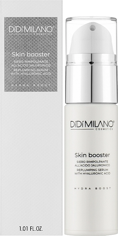 Didi Milano Відновлювальна сироватка з гіалуроновою кислотою Skin Booster Replumping Serum With Hyaluronic Acid - фото N2
