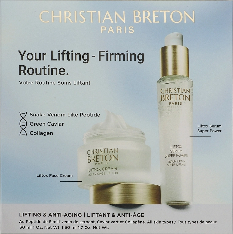 Christian Breton Набор Your Lifting Firming Routine (eye/ser/30 ml + f/cr/50 ml) - фото N1