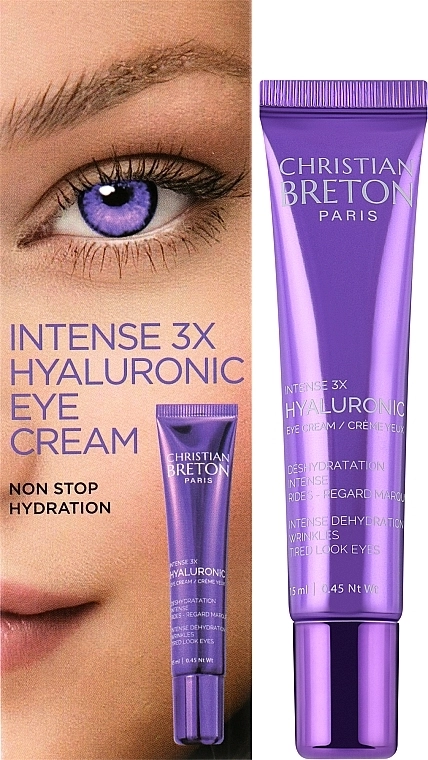 Christian Breton Крем для шкіри навколо очей з гіалуроновою кислотою Eye Priority Intense 3x Hyaluronic Eye Cream - фото N2