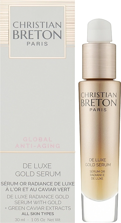 Christian Breton Сироватка для обличчя з екстрактом ікри та колоїдним золотом Age Priority De Luxe Gold Serum - фото N2