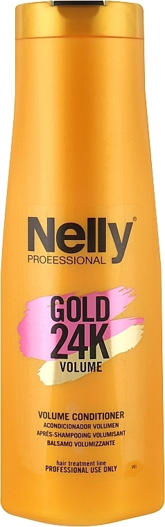 Nelly Professional Кондиціонер для об'єму волосся "Volume" Gold 24K Conditioner - фото N1