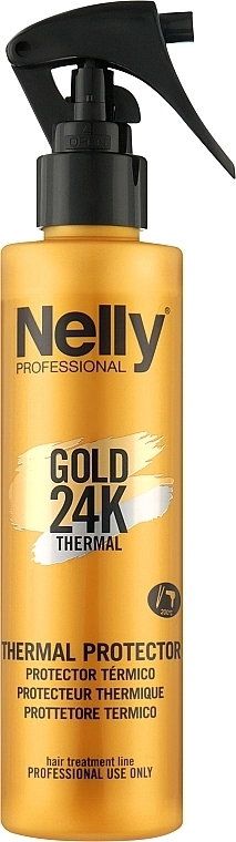Nelly Professional Спрей для волос "Thermal Protector" Gold 24K Spray - фото N1
