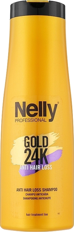 Nelly Professional Шампунь від випадання волосся "Anti Hair Loss" Gold 24K Shampoo - фото N1