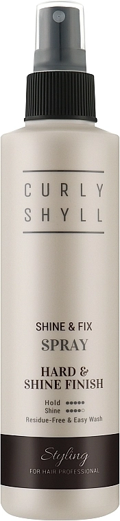 Curly Shyll Фиксирующий спрей для волос Shine & Fix Spray - фото N1