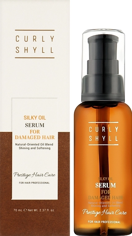 Curly Shyll Сыворотка для волос с протеинами шелка Silky Oil Serum - фото N4