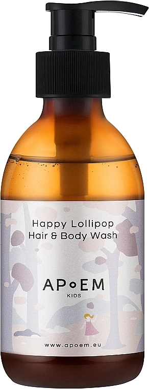 Apoem Гель для душу Happy Hair & Body Wash 2-in-1 Shampoo & Shower Gel - фото N1