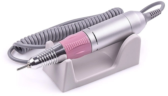 Nail Drill Фрезер для манікюру та педикюру ZS-606 Pink Professional на 65W/35000 об. + 6 покращених фрез - фото N5