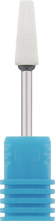 Nail Drill Фреза корундова "Усічений конус, подовжений", діаметр 4.5 мм, 45-29, біла - фото N1