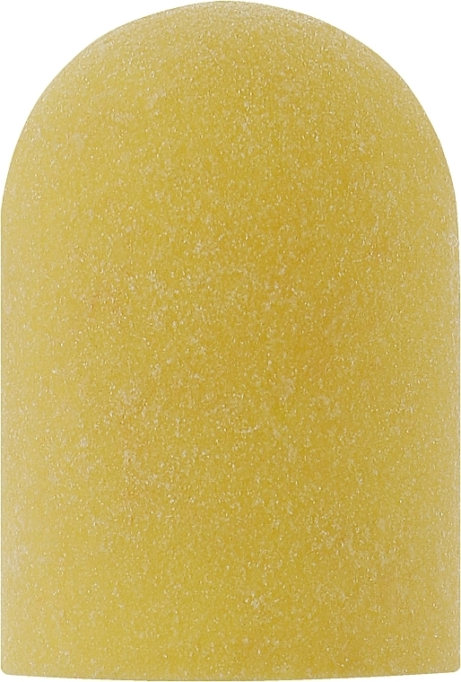 Nail Drill Колпачок желтый, диаметр 16 мм, абразивность 240 грит, CY-16-240 - фото N1