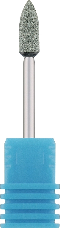 Nail Drill Фреза корундовая "Пуля", диаметр 3.7 мм, 45-39, серая - фото N1