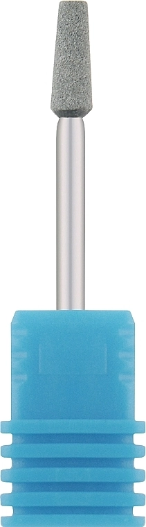 Nail Drill Фреза корундовая "Усеченный конус удлиненный", диаметр 4.0 мм, 45-36, серая - фото N1