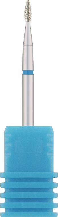 Nail Drill Фреза алмазна "Брунька" 257 016B, діаметр 1,6 мм, синя - фото N1