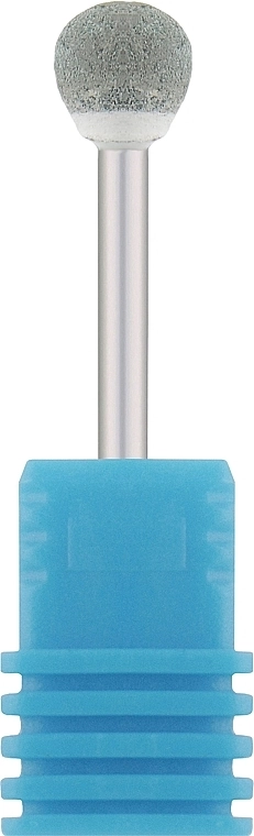 Nail Drill Фреза корундова "Кулька", діаметр 6.5 мм, 45-6. сіра - фото N1