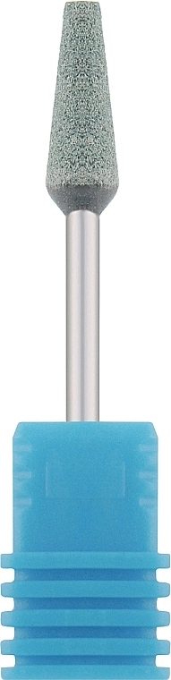 Nail Drill Фреза корундова "Куля велика подовжена", діаметр 6.0 мм, 45-3, сіра - фото N1