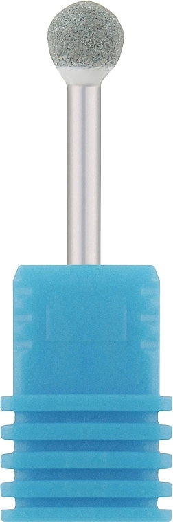 Nail Drill Фреза корундова "Кулька", діаметр 5.5 мм, 45-5, сіра - фото N1