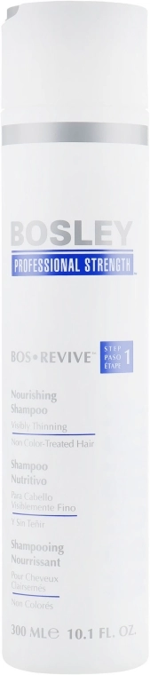 Bosley Шампунь питательный для истонченных неокрашенных волос Bos Reviv Shampoo - фото N3