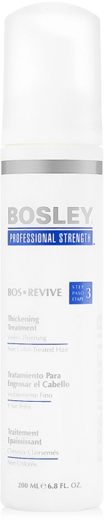 Bosley Несмываемый уход для густоты истонченных неокрашенных волос BosRevive Thickening Treatment - фото N2