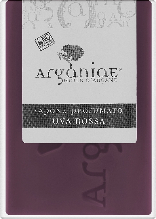 Arganiae Мило натуральне "Червоний виноград" Soap Red Grape - фото N1