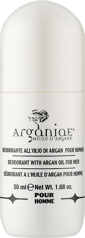 Arganiae Роликовий дезодорант з аргановою олією, чоловічий Deodorant Roll-on With Argan Oil For Men - фото N1