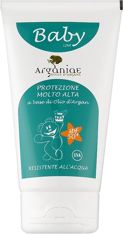 Arganiae Дитячий сонцезахисний крем з органічною аргановою олією Baby Sunscreen SPF 50 - фото N1