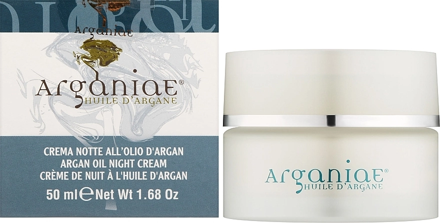 Arganiae Ночной крем для лица с органическим аргановым маслом Organic Argan Oil Face Night Cream - фото N2