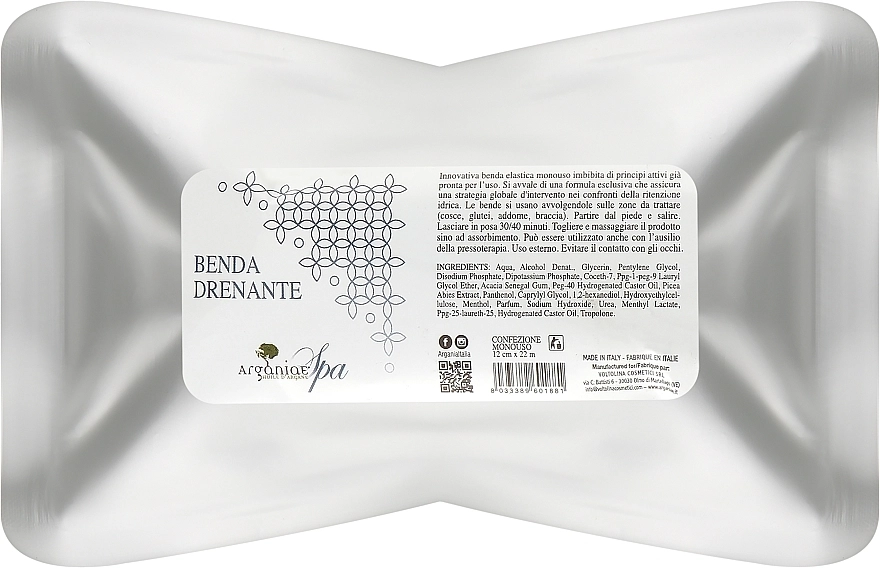 Arganiae Дренажне еластичне бандажне обгортання для тіла Spa Benda Drenante - фото N1