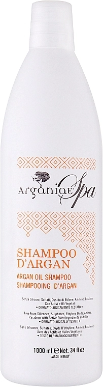 Arganiae Шампунь для всіх типів волосся з аргановою олією Spa Argan Oil Shampoo - фото N1