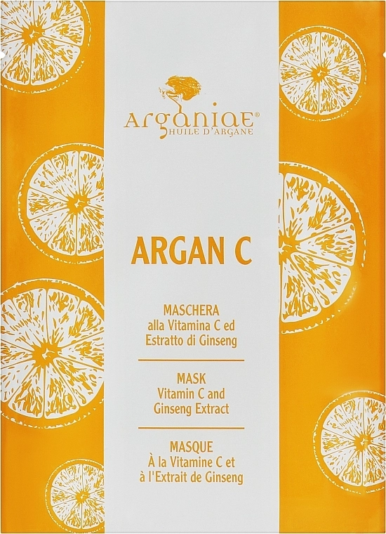 Arganiae Антиокисдантна тканинна маска для обличчя Argan C Mask - фото N1