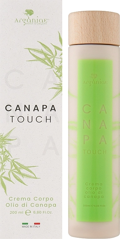 Arganiae Конопляный увлажняющий крем для сухой кожи тела Canapa Touch Hemp Oil Body Cream - фото N2