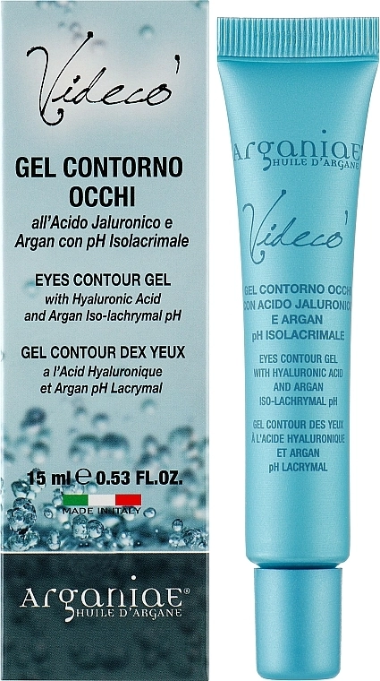 Arganiae Зволожуючий гель для контуру навколо очей Videco' Eyes Contour Gel - фото N2