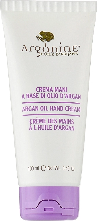 Arganiae Пом'якшувальний заспокійливий крем для рук з аргановою олією Argan Oil Hand Cream - фото N3
