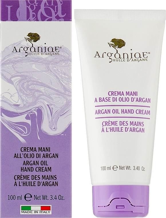 Arganiae Пом'якшувальний заспокійливий крем для рук з аргановою олією Argan Oil Hand Cream - фото N4