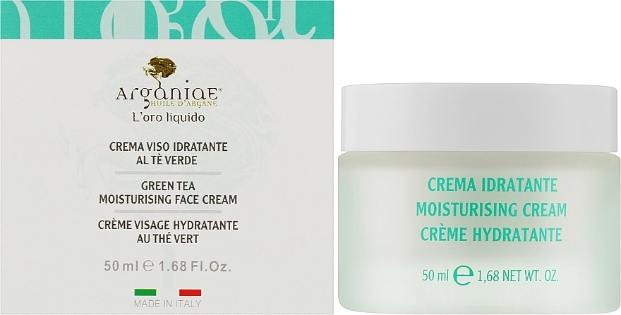 Arganiae Зволожувальний крем для обличчя із зеленим чаєм Green Tea Moisturizing Face Cream - фото N2