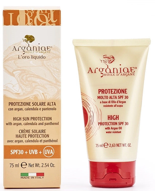 Arganiae Сонцезахисний крем з аргановою олією i Solari SPF 30 - фото N1