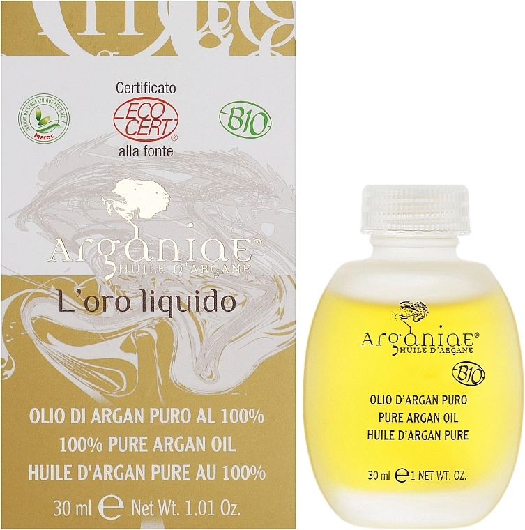 Arganiae Чиста 100% органічна арганова олія L'oro Liquido - фото N2