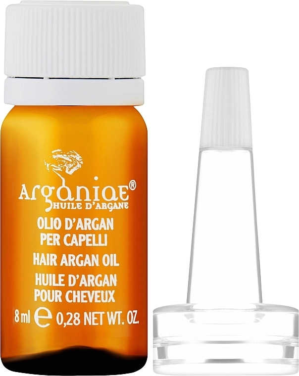 Arganiae Чистое 100% органическое аргановое масло для всех типов волос L'oro Liquido (ампула) - фото N1