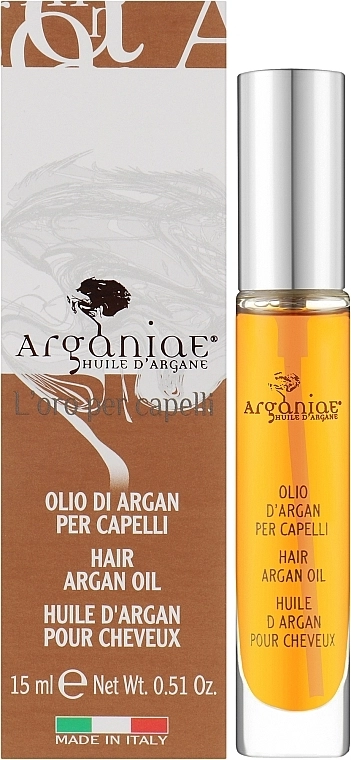Arganiae Чиста 100% органічна арганова олія для всіх типів волосся в спреї L'oro Liquido - фото N2