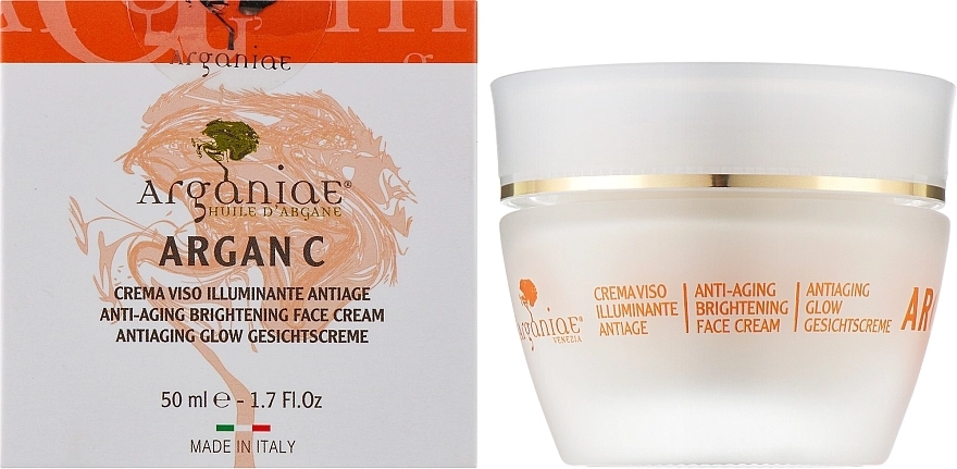 Arganiae Освітлюючий антивіковий крем для обличчя Argan C Anti-Aging Brightening Face Cream - фото N2