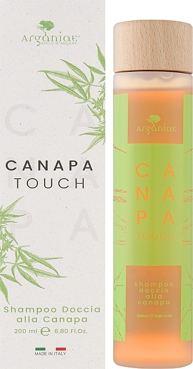Arganiae Конопляний стимулюючий шампунь для душу та волосся Canapa Touch Hemp Shower Shampoo - фото N2