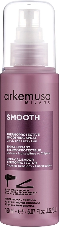 Arkemusa Термозахисний спрей для кучерявого та неслухняного волос Smooth Spray - фото N1