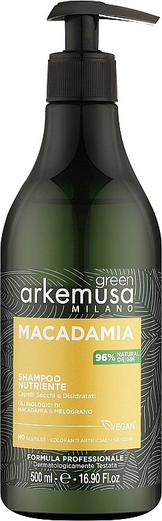 Arkemusa Green Живильний шампунь для сухого волосся з макадамією Macadamia Shampoo - фото N1