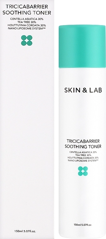 SKIN&LAB Заспокійливий тонер для обличчя з центелою Tricicabarrier Soothing Toner - фото N2