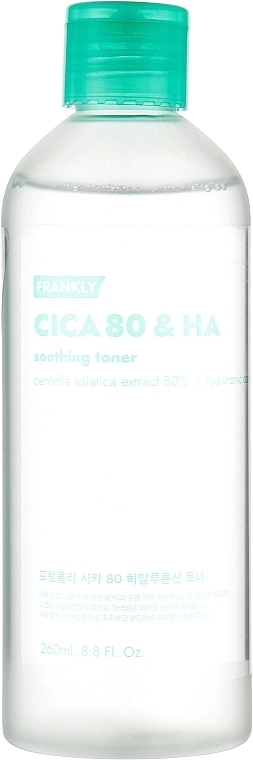 Frankly Тонер успокаивающий с комплексом центеллы Cica 80 & HA Soothing Toner - фото N1